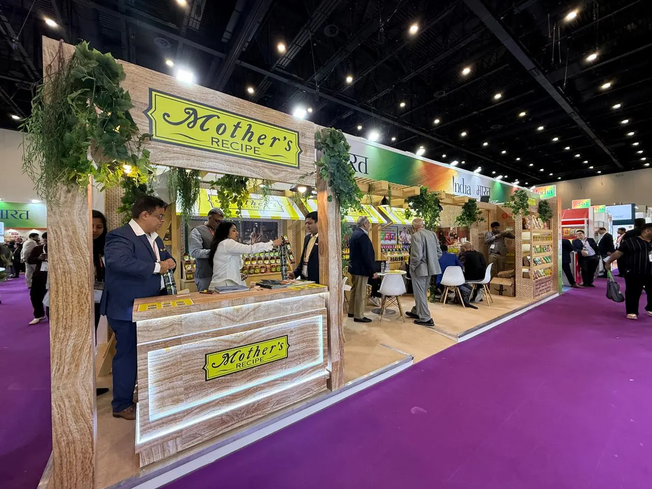 Mother's Recipe exhibition stand, Gulfood Dubai 2026, 27 sqm