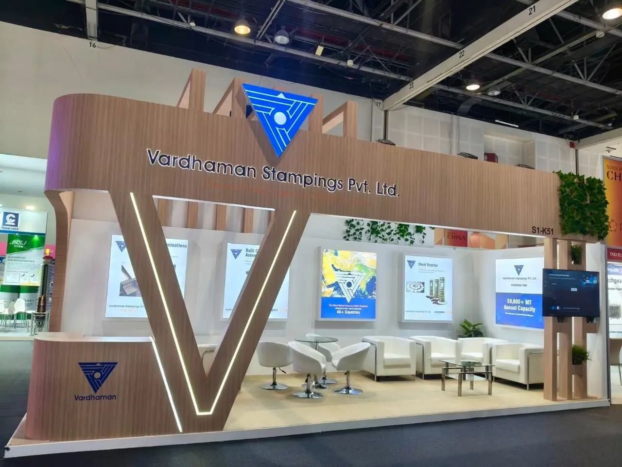 Vardhaman exhibition stand, Middle East Energy, Dubai 2026, 24 sqm